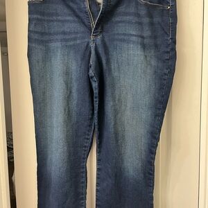 Lee Blue Straight Leg Jeans 18 Short Classic Style